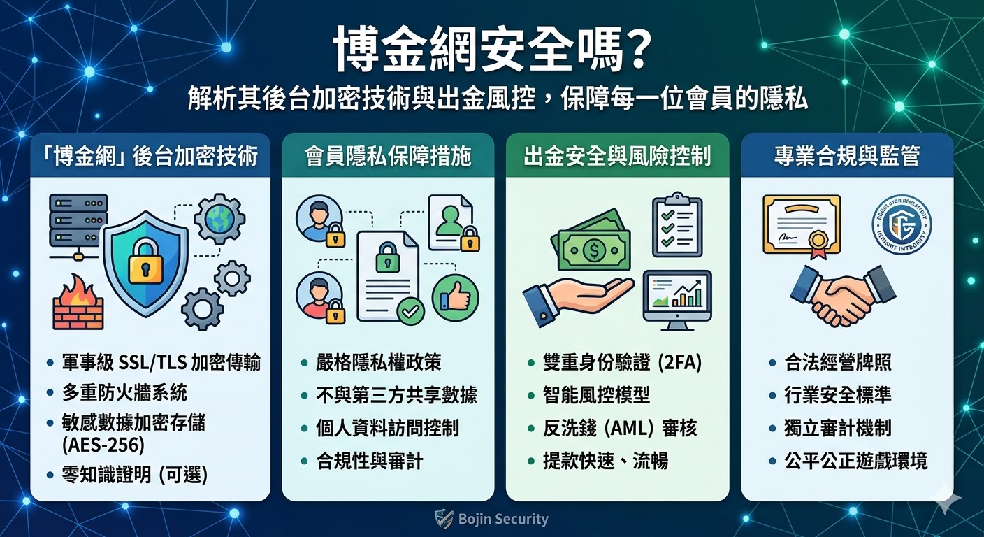博金網安全嗎？解析其後台加密技術與出金風控，保障每一位會員的隱私
